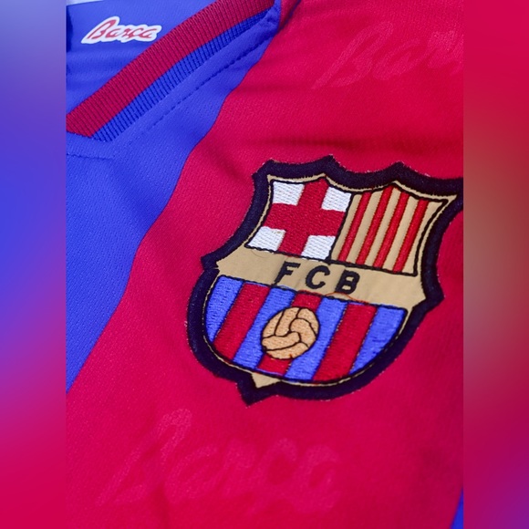 Ronaldo #9 FC Barcelona 95-97 Kappa Home Soccer Jersey - Picture 3 of 7